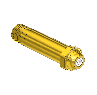 Nipple for Installed Filter, C-SIZE, 1/4NPTM, 2.5"LNG