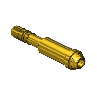 Western #AW-47 - Inert Arc Barb Hose Nipple, B SIZE, 1/4" BARB X 2.25"LNG