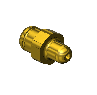 Western #13-3M1 - Countersunk Nipple, CGA 326, 1/4"RECESS