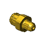 Western #13-3M2 - Countersunk Inlet Nipple, CGA 326, 5/16"RECESS
