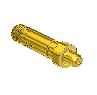 Check Valve for Installed Filter Nipple, CGA 326, 1/4NPTM, 2.5"LNG