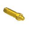 Threaded Inlet Nipple, For Installed Filter, Western #13-3SF, CGA 326, 1/4NPTM, 2.5"