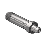 Threaded Inlet Nipple, Stainless Steel, Western #SS-13-3, CGA 326, 1/4 NPTM, 2.5"