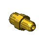 Western #14-3M1 - Countersunk Nipple, CGA 346, 1/4"RECESS