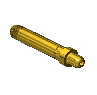 Threaded Inlet Nipple, CGA 346, 1/4'' NPTM, 3.5" LNG