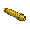 Nipple, CGA 577, 1/4 NPTM, 3" LNG