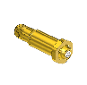 Nipple, CGA 680 695 702, 1/4 NPTM, 2.5" LG