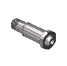 Nipple, CGA 680 695 702, 1/4'' NPTM, 2.5" LG