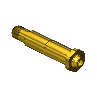 Nipple,  CGA 680/CGA 695/CGA 702, 1/4NPTM, 3.5"LG