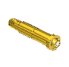 Nipple, CGA 680 695 702 (Western 680-4SF) 1/4 NPTM, 3.5" LG
