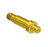 CGA 701 Nipple (Western 701-4SF) 1/4 NPTM, 3" LNG