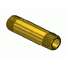 Round Brass Nipple