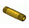 Round Brass Nipple