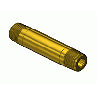 Round Brass Nipple