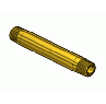 Round Brass Nipple