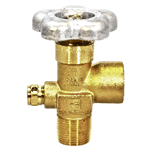 Inert Gas, Argon, Nitrogen, Helium CGA 580 Cylinder Valve (GV58061-32)
